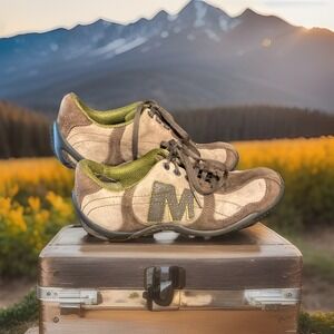 Merrell " Circuit Grid Canteen" Brown/Tan Suede Light Trail Sport Oxford Sz 8 M